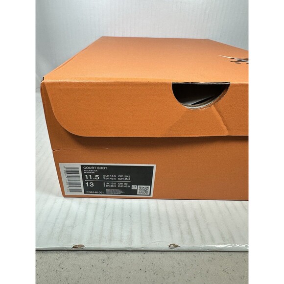 Size 11.5 Nike Court Shot Black Noir Men\'s Shoes Sneaker Low Top FQ8146-001 NEW main image 5